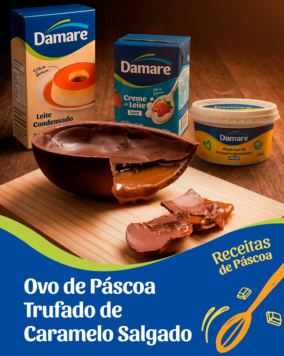 Ovo de Páscoa Trufado de Caramelo Salgado